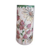 Opaline vase with enamelled decoration early xxeme