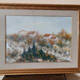 Oil on canvas Marino Scardigli (Pistoia, 1921-Pescia, 2005) - Tuscan landscape