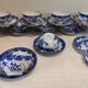 Magnificent 12-Piece Porcelain Cup and Saucer Set