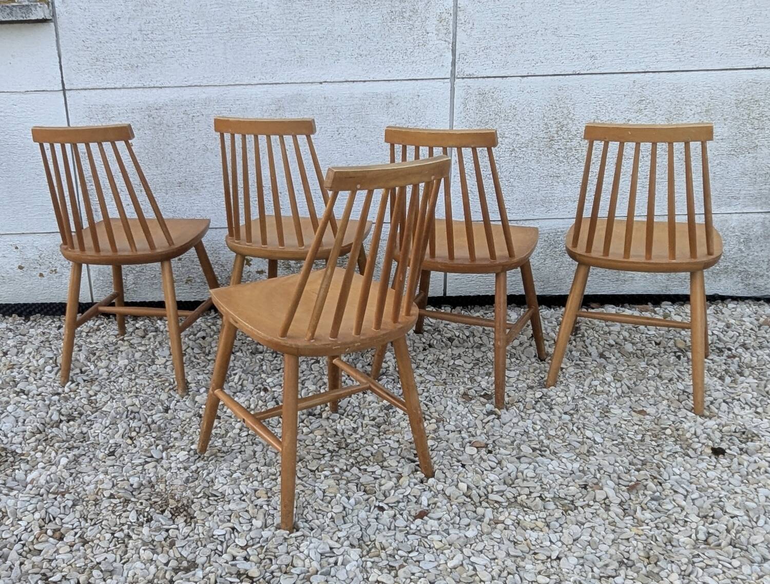 5 Scandinavian chairs Stockholm, 1960s-70s