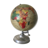 Globe terrestre Taride en carton vintage des années 50