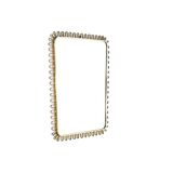 Brass wall mirror, Italy, 1950s