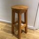 Tabouret sellette en pin années 70