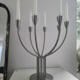 Chandelier 7 branches en acier brossé Ikea