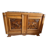 Buffet en mois massif sculpté