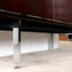 Sideboard solid wood and steel, France, cira 1970, Negroni edition