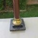 Napoleon III Empire column lamp in bronze and 19th marble