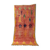 Vintage boujad, berber rug, 127 x 254