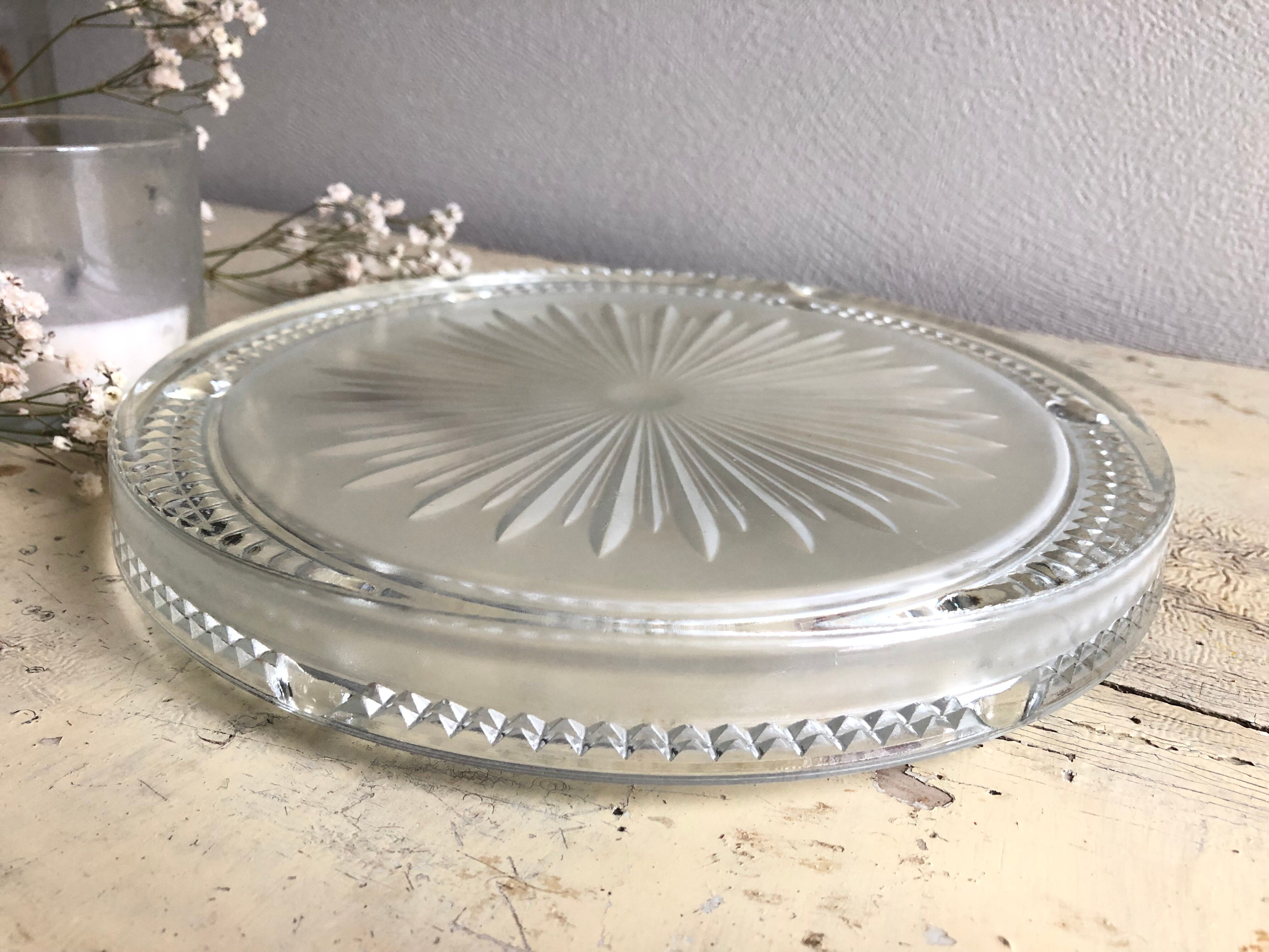 Dessous de plat en verre ciselé