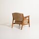 Fauteuil en hêtre scandinave et teck, années 1960