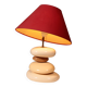 France pebble table lamp by François Chatain, 1980s