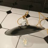 Chandelier workshop metal enamelled porcelain base