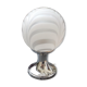 Lampe vintage, chrome et opaline, année 70