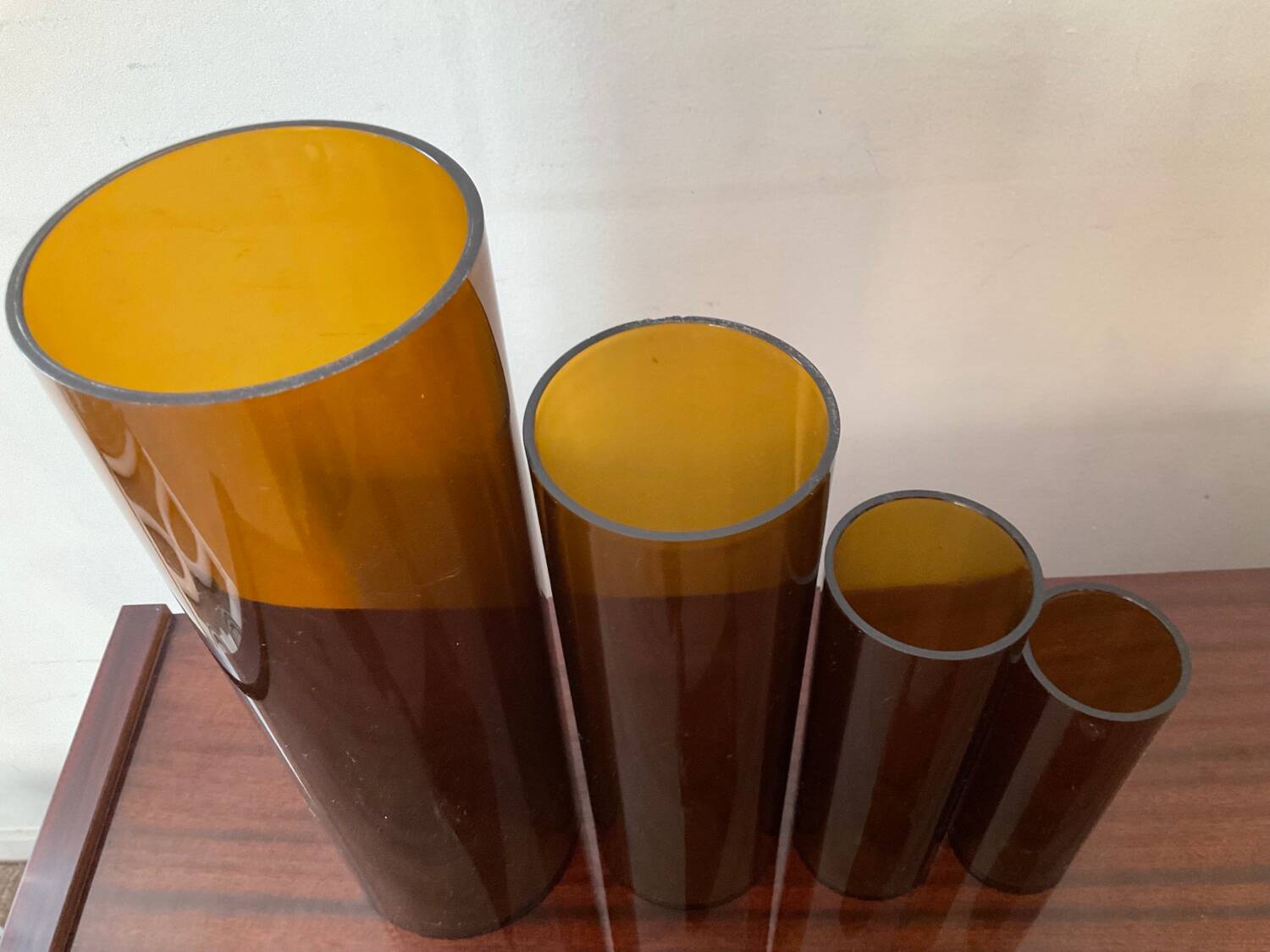 Series of 4 Jacques Bedat nesting vases from the 70s