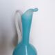 Blue opaline ewer or vase