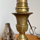 Golden brass candle holder lamp