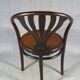 Chaise Thonet N°1029 bistrot à palmette, 1920