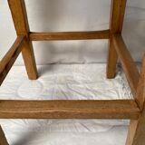 Tabouret de ferme en chêne clouté