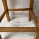 Tabouret de ferme en chêne clouté