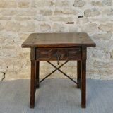 Night table, solid wood bedside, seventeenth century