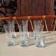 Engraved crystal glasses