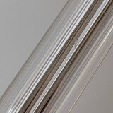 Pair of gilded bronze and plexiglass wall lights