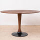 Mid Century Modern Dining Set, Round Table with 4 Fredrik Kayser Chairs