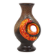 Rare Orange Fat Lava Vase West Germany Walter Gerhards 26cm