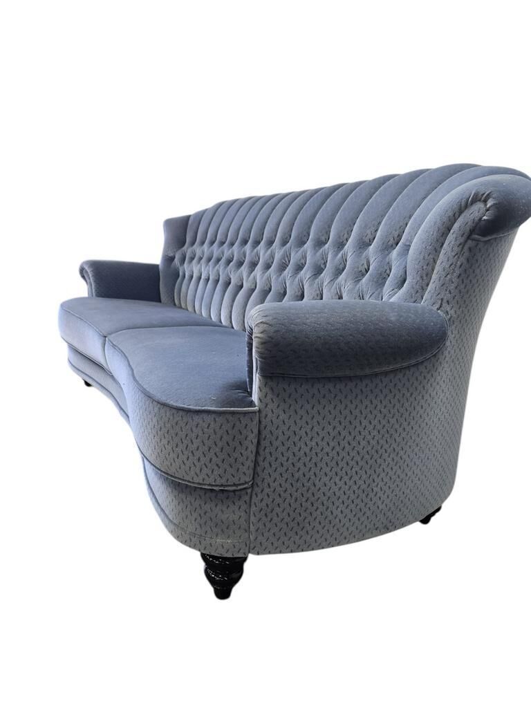 Vintage blue sofa / couch / settee