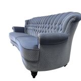 Vintage blue sofa / couch / settee