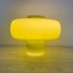 Mid-century design green glass Swedish table lamp, 1970s