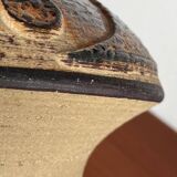 Mid-century modern stoneware mushroom vase by Haico Nitzsche for Søholm, 1960s.