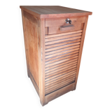 Filing cabinet with curtain