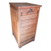 Filing cabinet with curtain