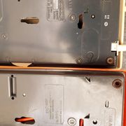 Contempra orange and ivory vintage phones