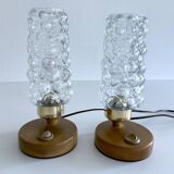 Pair Bubble Glass Scandinavian lights