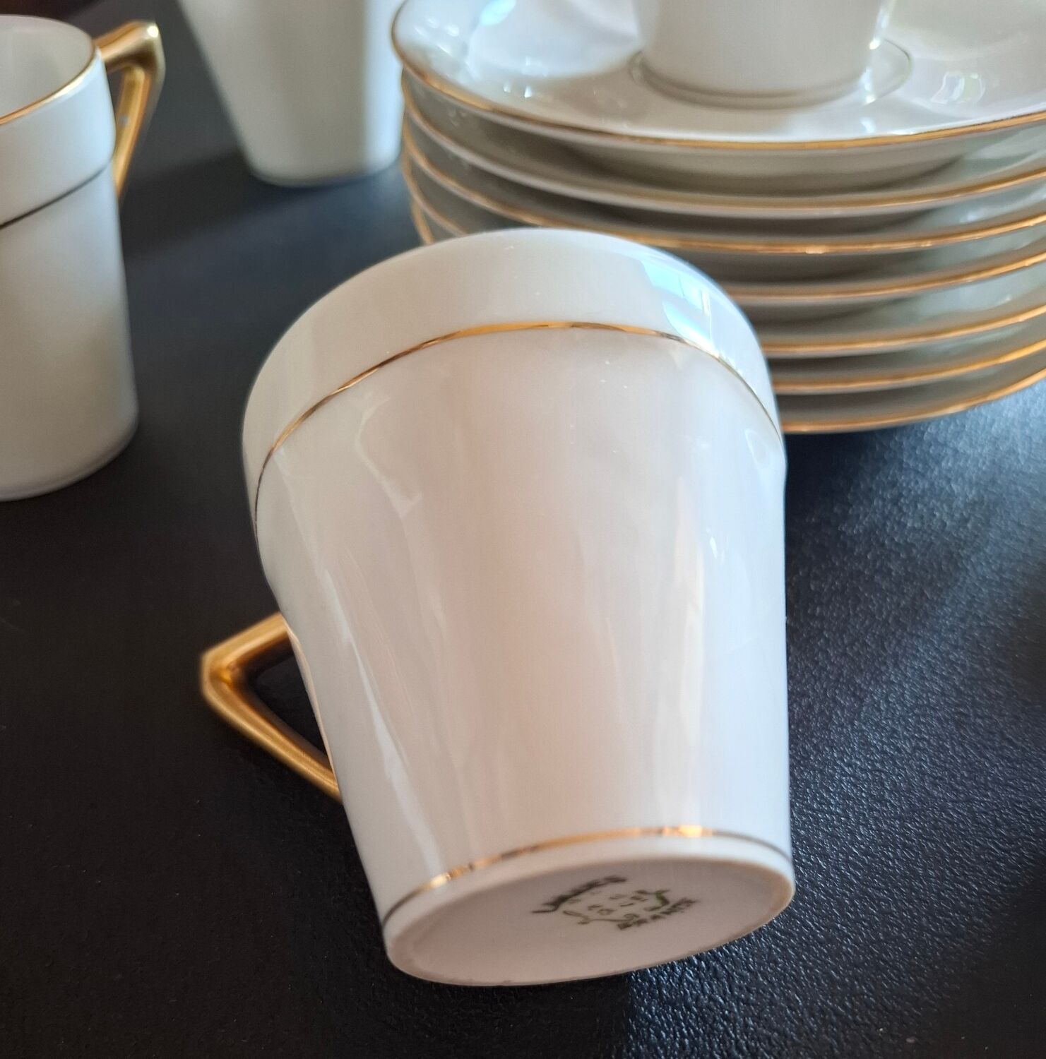 Fine Limoges porcelain coffee service