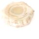 Ashtray in beige yellow veined marble from Mexico