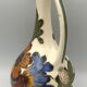 Old porcelain vase royal gouda holland decoration hand signed, 18 cm