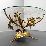 Coffee Table, Hollywood Regency Style, gold-plated Metal by Hans Kögl