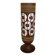 Matte and glazed vase with white and red circles, W Germany.