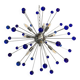 Blue “star” murano glass sputnik chandelier