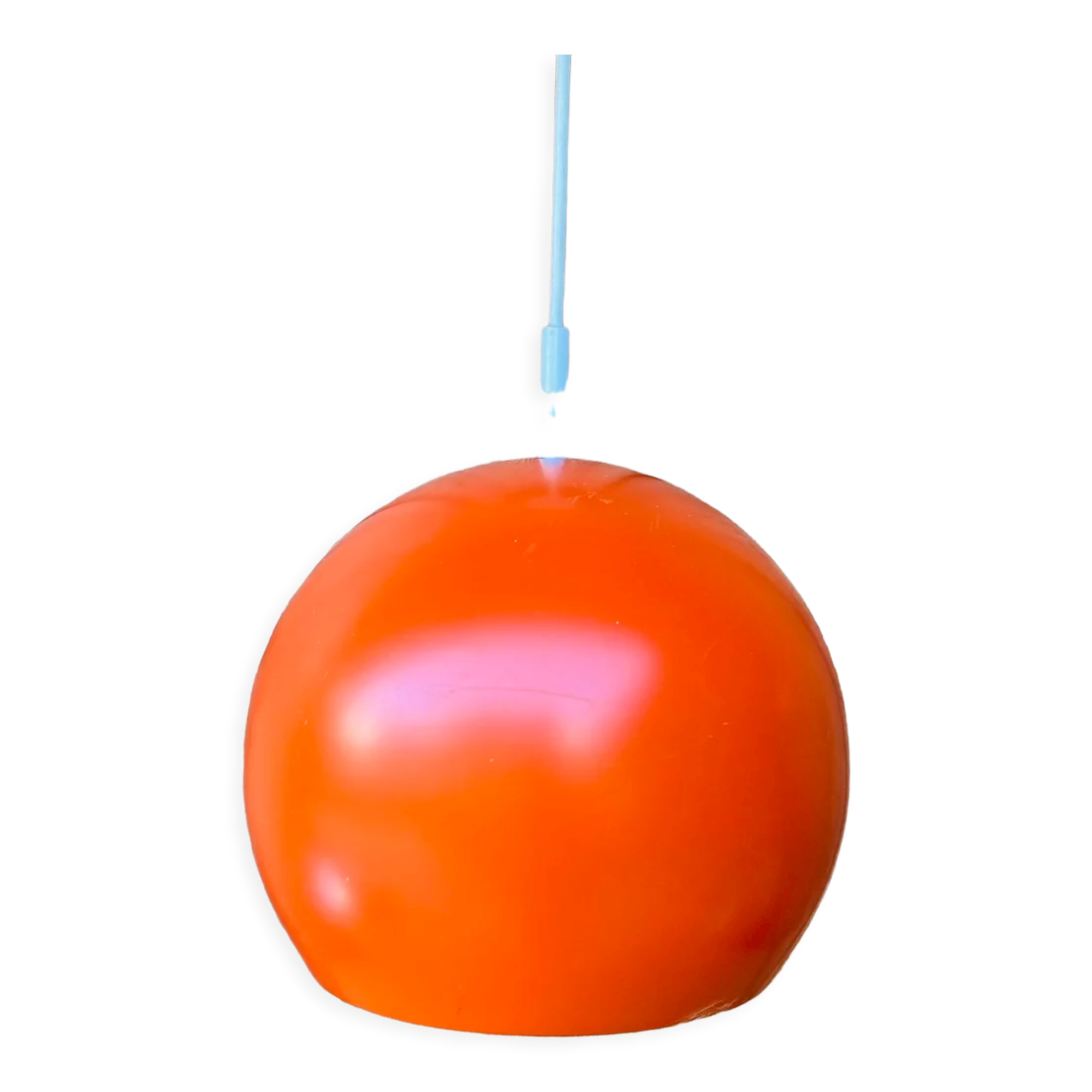 Suspension Eyeball orange vintage années 70