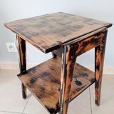 Vintage side table compass legs