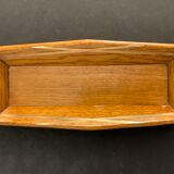 Wooden pencil holder with brass inserts, NINETEENTH