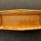 Wooden pencil holder with brass inserts, NINETEENTH
