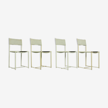 Ensemble de 4 chaises spaghetti italiennes par Giandomenico Belotti pour Alias Design années 1980