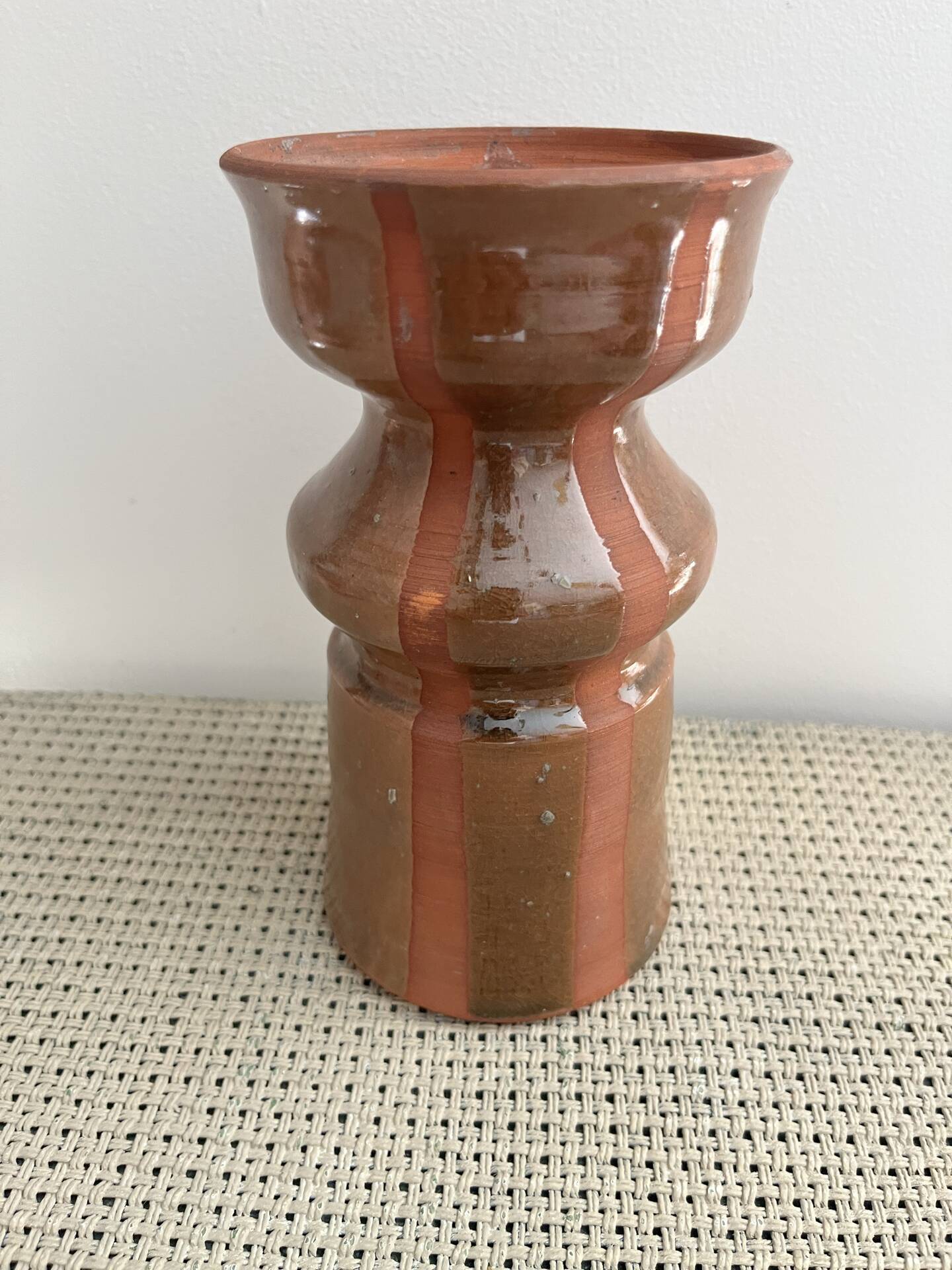 Vase en terre cuite vernissée
