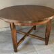 Vintage extendable wooden table from the 50s with independent extension