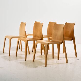 MK10891 Flow chair by Jakob Berg, Set of 6